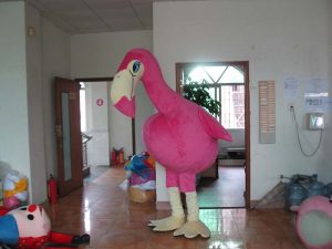 Produsen Kostum Badut Karakter Burung Flamingo Pink