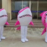 Produsen Kostum Badut Pink Shark ala Pearl