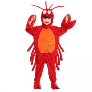 Kostum Badut Anak Kepiting Merah