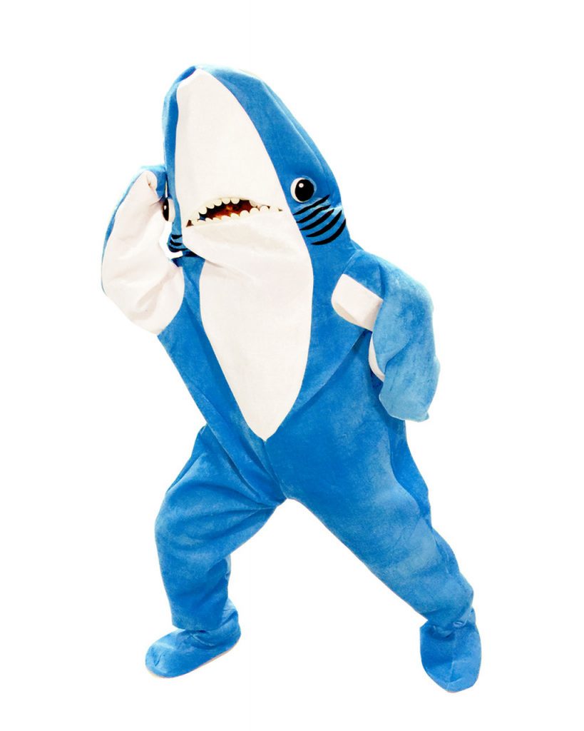 Kostum Badut Shark Lucu in Blue
