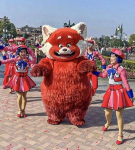 Kostum Badut Panda Merah