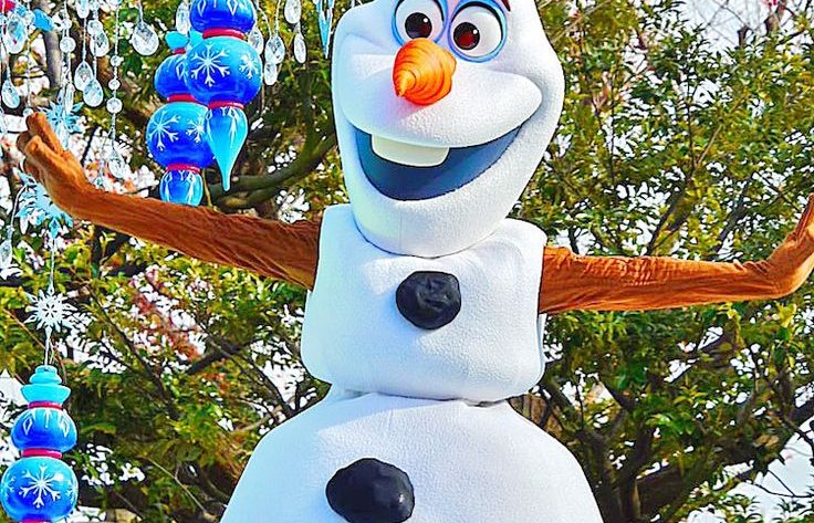 Kostum Badut Karakter Olaf Frozen