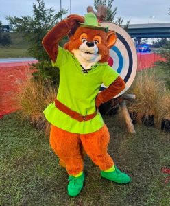 Kostum Badut Rubah Merah Robin Hood