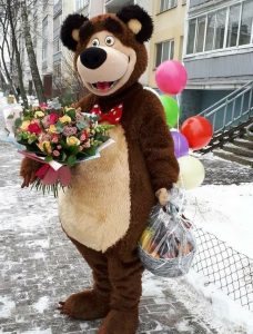 Kostum Badut Beruang Serial Masha & The Bear