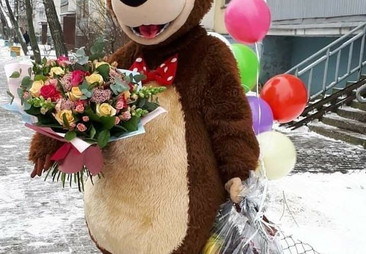 Kostum Badut Beruang Serial Masha & The Bear