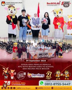 Kostum Badut Maskot Kang Daru & Teh Dara KPU Kota Bogor