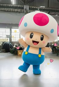 Kostum Badut Jamur untuk Maskot Event Skala Besar