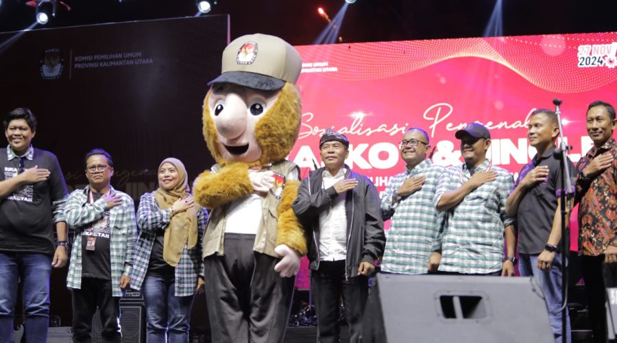 Kostum Badut Si Kantan KPU Kalimantan Utara