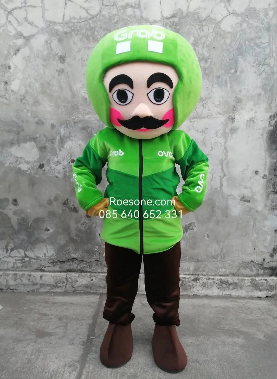 Produsen Badut Maskot Grab Custom | ProdusenBadut.com