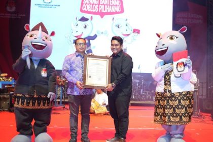 Kostum Badut Maskot Bara dan Jara KPU Banten