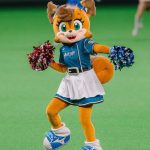 Kostum Badut Maskot Tupai Polly Polaris untuk Event Skala Besar