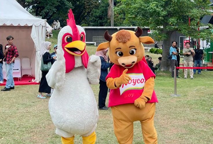 Produsen Badut Maskot Royco Ayam dan Sapi untuk Event Besar