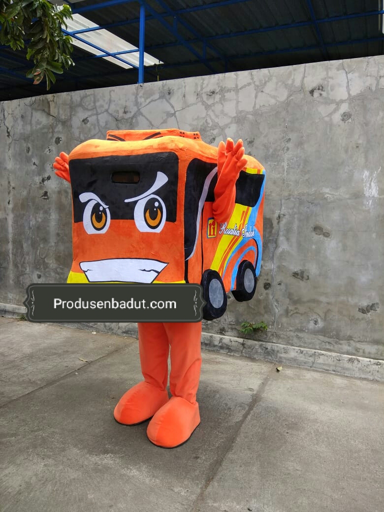 Pengrajin Badut Bus Rosalia Indah untuk Maskot dan Branding | produsenbadut.com